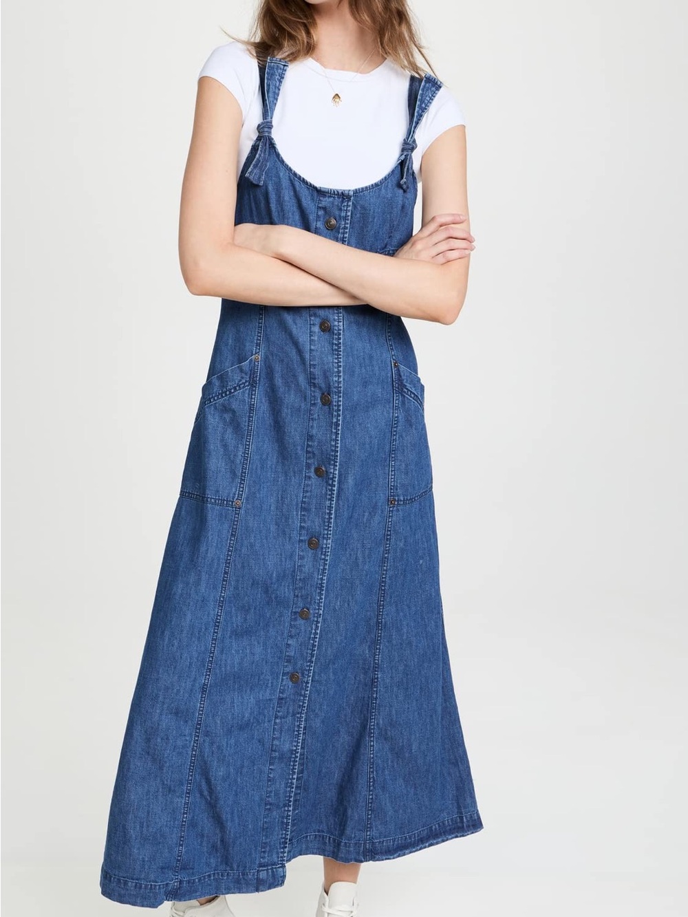 We The Free Time After Time Denim Dress by Free People